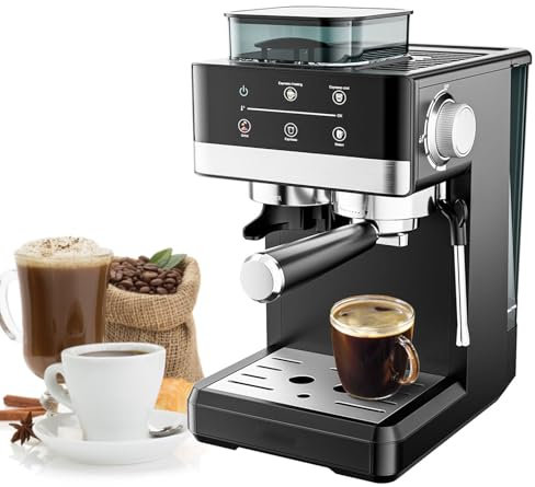 ZyKnaurral Espresso Machine, 20 Bar Professional Espresso Machine with Milk Frother Steam Wand, Cappuccino, Latte Espresso Machine, Home Espresso Machine, 50 Oz Removable Water Tank