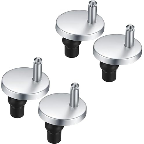 4 Piezas Accesorios de Montaje para Tapa de Inodoro，Herrajes de Bisagra para Asiento de WC，Piezas reparación, Asiento Inodoro, Accesorios.