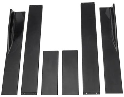 Seitenschweller Für F10 5 Series 535i 528i Sport 2011-2016 86,6 Zoll Seitenschweller Universalverlängerung Body Kit Schürze Winglet Autozubehör Diffusor(Schwarz)