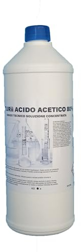 Acido Acetico 80% - Soluzione Concentrata per Uso Agricolo e Domestico (acido acetico kg 1)