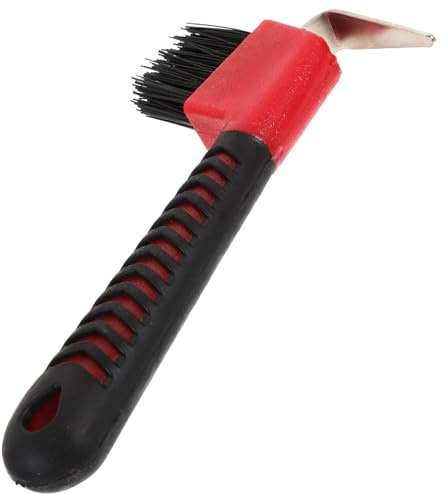 TOYANDONA Deluxe Hufkratzer Mit Bürste Aus Rostfreiem Stahl Pferdepflegewerkzeug Mit Griff Für Hufreinigung Und Pflege Nutzung Im Pferdebereich