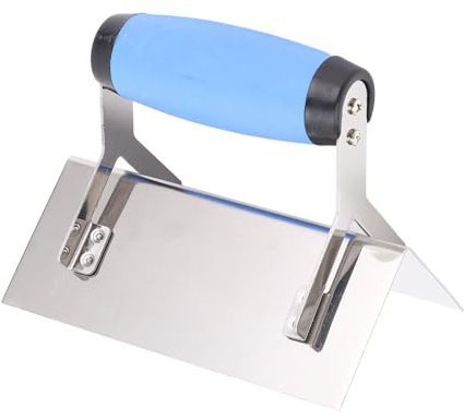 Generic Paleta de ángulo Recto de Acero Inoxidable con de Goma, Paleta de Esquina de 90 Grados para Proyectos de Enlucido de Paredes y Pisos