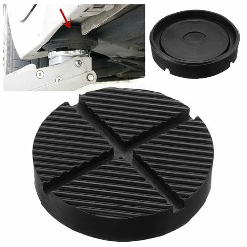 SageFurned Adaptador de riel de goma ranurada de goma negra para piso (bloque de soporte)