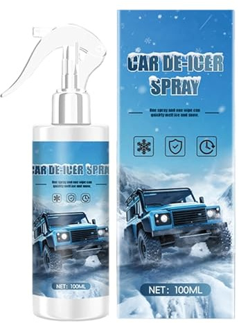 Generisch Windschutzscheiben Enteiser - 100ml Frostschutz-Reiniger - Schnellwirkendes Frostschutz- Für Winterliche Scheiben Spiegel Türschlösser Scheinwerfer