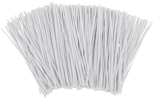 Artibetter Fascette Fermacavi Riutilizzabili 1000 Pezzi Fascette per la Gestione dei Cavi Piccole 055X100Mm in Plastica Anima in Ferro per Uso Domestico e Giardinaggio