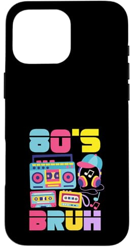 Vintage Retour aux années 80 Retro Boombox 80's Bruh Coque pour iPhone 16 Pro Max