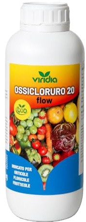 viridia Ossicloruro 20 Flow Bio 1kg Concime a Base di Rame per Piante