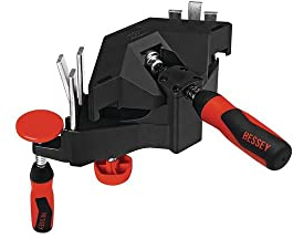 BESSEY Winkel-Türfutter-Richtzwinge WTR, Spannweite Futterstärke 8-30 mm Verstellweg 32 mm, Für sauber fixierte und stabilisierte Futterecken, Gewicht 1,05 Kg