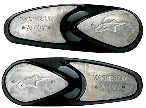 Alpinestars - Deslizaderas de magnesio de recambio para botas de moto, cód. 25SLI4 OS Gris
