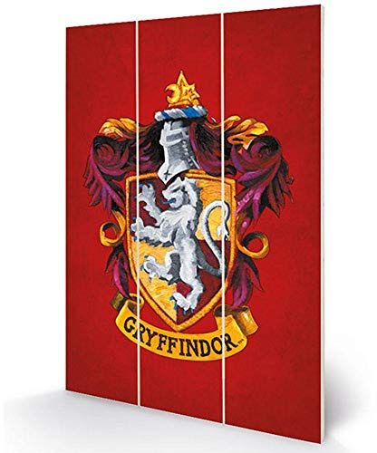 Harry Potter Wandkunst aus Holz, Mehrfarbig, 20 x 29.5cm