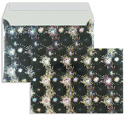 Farbige Briefhüllen | Premium | 162 x 229 mm (DIN C5) Silber (10 Stück) mit Abziehstreifen | Briefhüllen, Kuverts, Couverts, Umschläge mit 2 Jahren Zufriedenheitsgarantie