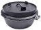 Valhal Outdoor - Dutch Oven - Gusseisen Topf 6.1L - Schwarz - Mit Thermometeraussparung