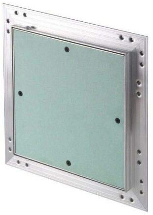 Heavy Duty Access Panel with Plasterboard Door and Aluminium Frame Revision Flap (300mm x 300mm)