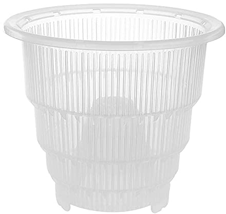 Pot à orchidée en plastique transparent - Avec trous - Creux - Respirant - Pour jardin, maison