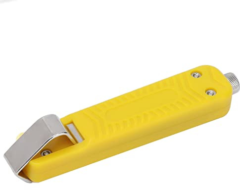 Rundkabelabisolierer, Kabelabisoliermesser mit Einstellbarer Schnitttiefe Zum Entfernen von Runden Kabelummantelungen, 0,15-0,63(4-16mm)