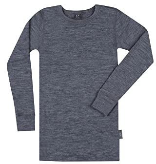 Dilling Kinder Langarmshirt Bio-Merinowolle Baselayer Unterwäsche temperaturregulierend und atmungsaktiv