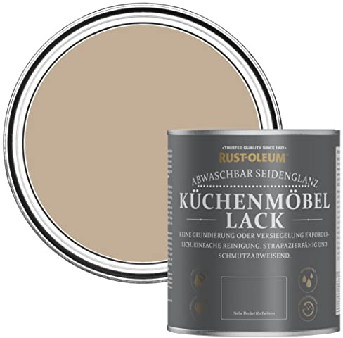 Rust-Oleum Brown Scrubbable Kitchen Cupboard Paint in Satin Finish - Salted Caramel 750ml