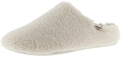 Victoria Pantoufles Norte Peau De Mouton & Semelle en Contraste 1081116 pour Femme Crudo 41