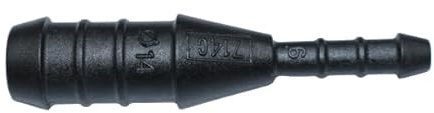 1, 2, 3, 5 o 10 connettori per tubi da 14 mm a 6 mm dritti ridotti PA GF30 nero (10)