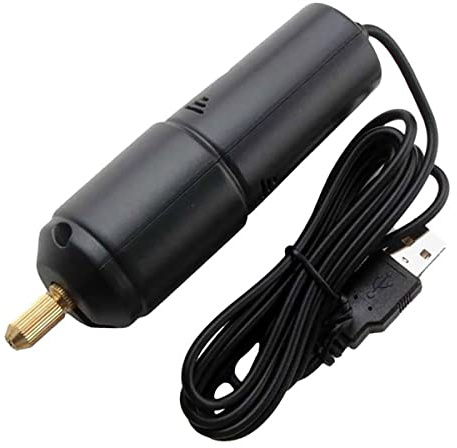 Taladro manual USB, taladro eléctrico, kit de taladro manual con aguja, mini pequeño taladro USB pequeño con trozos USB, taladro portátil USB para herramientas de perforación, tallado de artesanía