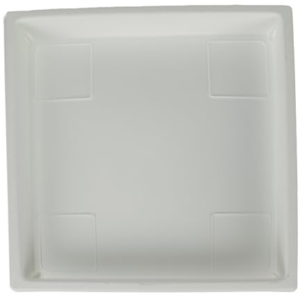 The HC Companies Sottovaso quadrato, bianco, 28 cm