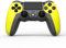 NK Wireless Controller für PS4 / PS3 / PC/Mobile - Wireless Controller mit Vibration, 6-Achsen-Erkennungsfunktion, LED-Licht, Touchpanel, Kopfhörerbuchse, inkl. Ladekabel - Gelb