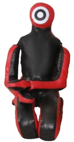 Qianly Muñeco de Entrenamiento para MMA, Sin Relleno, Ideal para Boxeo Y Taekwondo, Rojo 53 Pulgadas