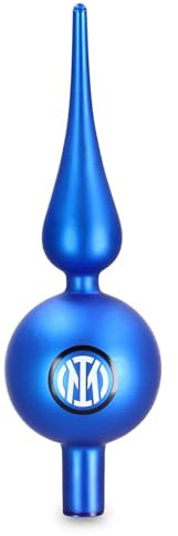 Inter - Puntale Albero di Natale con il logo, topper albero di natle, Prodotto Ufficiale Inter, idea regalo.