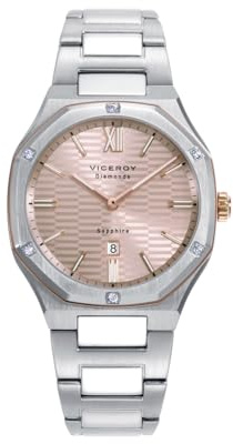Viceroy Reloj Mujer Analógico - Colección Laura Escanes - 33 mm - Acabado Dorado - Cristal de Zafiro - Sumergible 10 ATM - Movimiento de Cuarzo – 45004-83