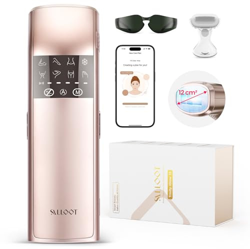 Depilazione laser IPL TRIPLE-Pulse, Sapphire 2,8 °C Comfort Ice Cooling Contact, dispositivo di depilazione per donne e uomini, efficace, veloce, lunga durata, depilazione domestica per bikini, viso,