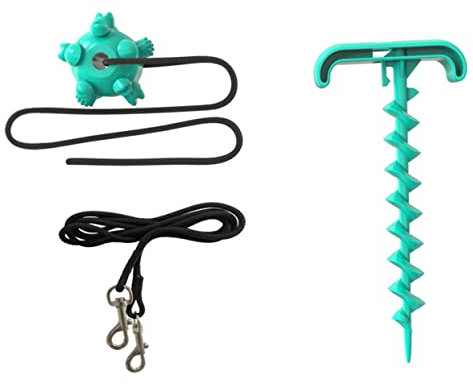GANAZONO Set Aus Polyester Für Welpen Kabelbinder Abs Blau Hundepfahl Nylon Für Den Außenbereich Hundebefestigung Hundekabel Edelstahl