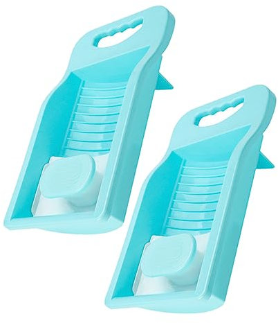 KOCKSHION 2pcs Convenient Laundry Tool Household Underwear Washboard Socks Laundry Scrubbing Board Compact
