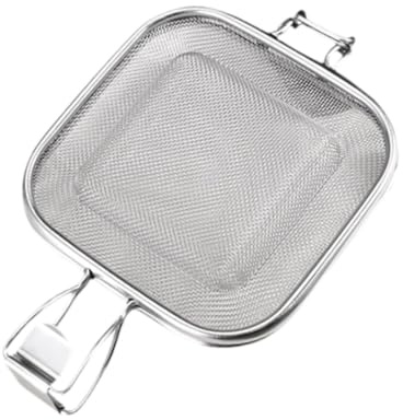 pistro Stainless Steel Sandwich Grill Basket - Reusable Nonstick Roasting Clip & Cooling Rack for BBQ, Grilling, Camping - 10.04x6.50 Inch