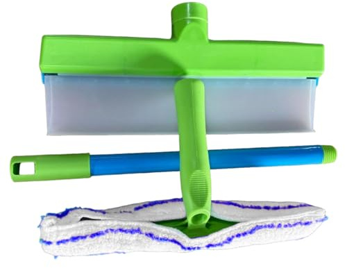 Lavavetri per doccia per porte in vetro, in silicone riciclabile, 30 x 16 x 7 cm, raschietto professionale per specchio del bagno, parabrezza 'auto, pareti della cucina, pavimenti domestici