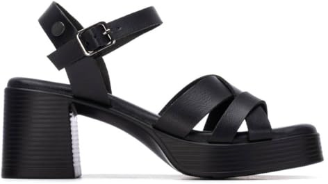 REFRESH - Sandali Donna Nero - Scarpe comode e versatili - Moda casual - Modello 17509601 (Misurare 39)