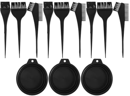 iplusmile 3ensembles Kit de Coloration Cheveux avec Bol Mélangeur et Pinceau Applicateur pour Teinture Uniforme et Facile à Utiliser Chez Soi ou Déplacement