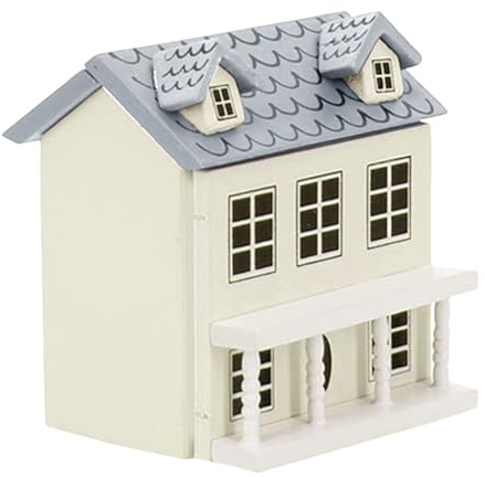 Mini Doll House Villa – Maisons de s compactes en Bois, faciles à Assembler, charmants Mini Meubles Inclus | Petite Maison Poche pour Filles, Adolescentes, Adultes, Jeu décoratif et ensem
