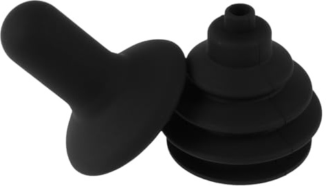Elektrollstuhl Zubehör 2 Stück aus Gummi in Schwarz | Handgriffkappe und Staubschutzkappe, für Wheelchair und Mobilitätsroller, Ersatzteil für Steuerung