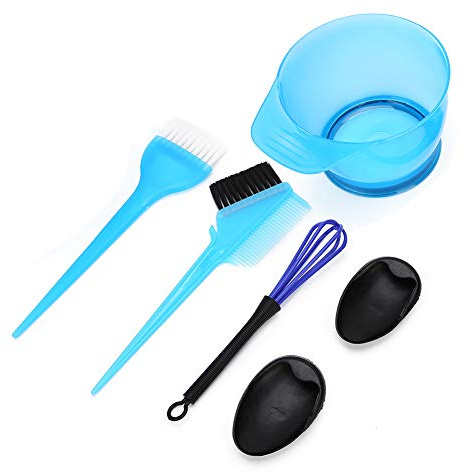 Yechiry Set di Pennelli per Colorare i Capelli del Salone, Ciotola per Mescolare Antiscivolo, Strumento Professionale per lo Styling della Tintura con Design in Plastica, Ideale per l'uso in Casa e