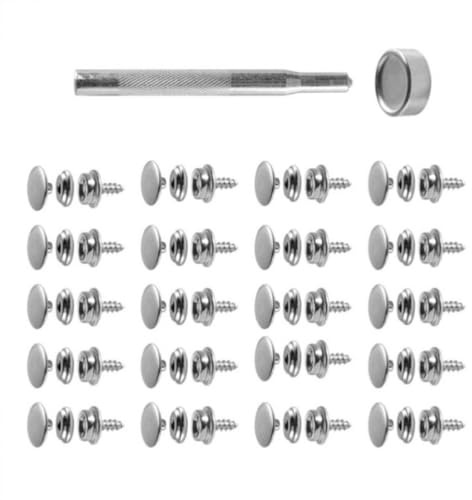 Stainless Steel 10mm Fastener Set 62pc Hardware for Marine Outdoor Canopy, Use Heavy Duty Turnbuckle Tool Set