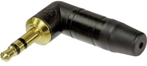 Neutrik 3,5 mm Rechts Winkel Stereo-Stecker – Gold/Schwarz