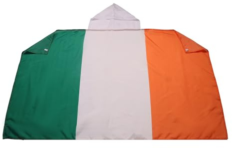 AZ FLAG Umhang Irland 150x90 cm Irische Leichtes Polyester | Für innen Fanumhang Ireland genähte Kanten und leichte Ausführung