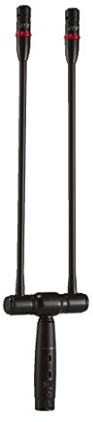 JTS GM-5212LDU Doppel-Schwanenhalsmikrofone mit LED schwarz