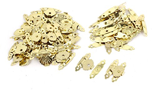 sourcing map 50 pcs Metall Mini Flower Leaf Schmuck Fall Box Lock Haspe Staple Set