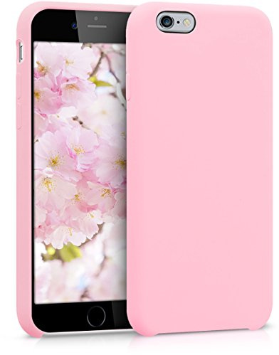 kwmobile Cover per Apple iPhone 6 / 6S Custodia - Back Case per Smartphone in Silicone TPU - Protezione Gommata - rosa chiaro