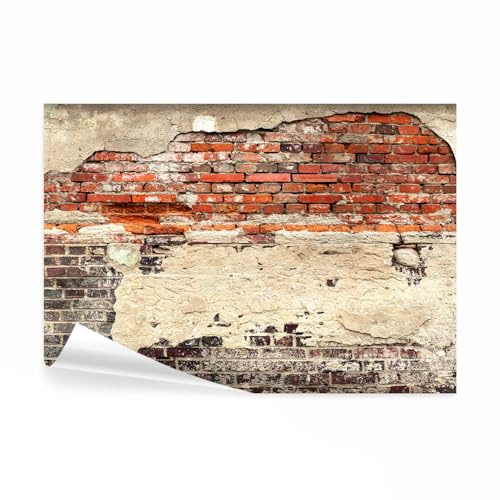 decomonkey Papier Peint Panoramique Mur de Pierre 300x210 cm | Décoration murale, Tapisserie décorative pour chambre salon, Architecture brique modèle coloré urbain moderne texture fond