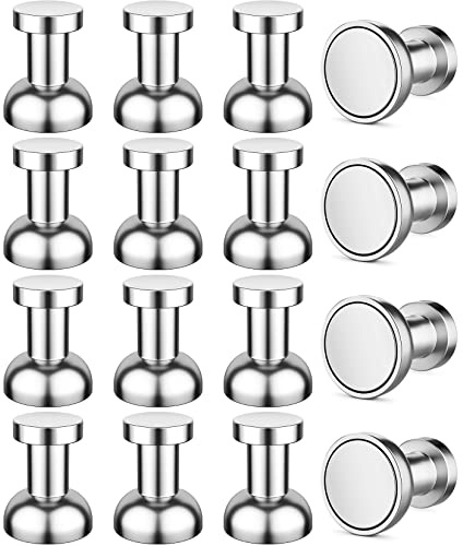 FINDMAG 16 Pack Refrigerator Magnets, Magnets for Whiteboard, Strong Magnet Fridge, Mini Push Pin Magnets, Small Fridge Magnets, Magnetic Push Pins, Neodynium Magnets for Hanging, DIY Crafts