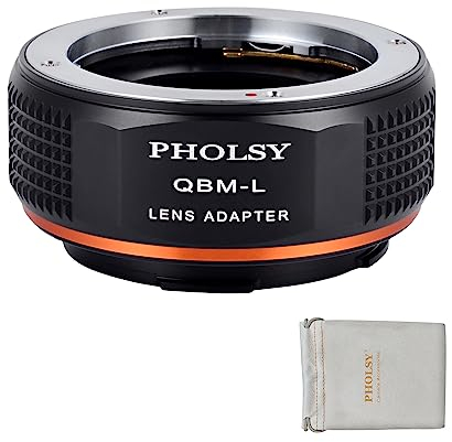 PHOLSY Objektivadapter Kompatibel mit Rollei SL35 QBM Rolleinar Objektiv und L Mount Kameragehäuse Kompatibel mit Leica SL2, SL2-S, CL, TL2, Lumix S5, S1, BS1H, Sigma FP, FP L, QBM auf L Mount