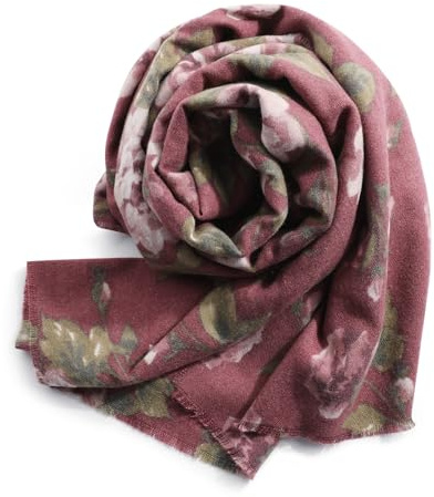 Superora Sciarpa da Donna Sciarpe Stole Scialli Disegni Stampati 190 * 65cm | Motivi Stampati,Morbide, Calda, Multicolore, Arredamento Casa