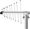EMOS Antena Exterior DVB-T2 con Amplificador, Antena Exterior Activa para máxima Intensidad de señal, Filtro LTE Integrado y 5G, para recepción remota 0-100 km, conexión a DVB-T, Receptor DVBT-2 y TV